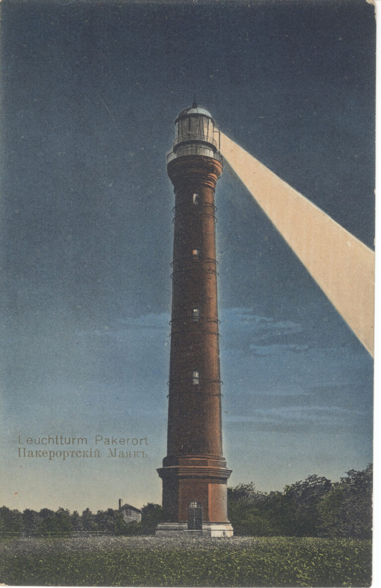 Paakri tuletorn u. 1910 E.v.B-Kegel väljaanne. J. Vali kogu